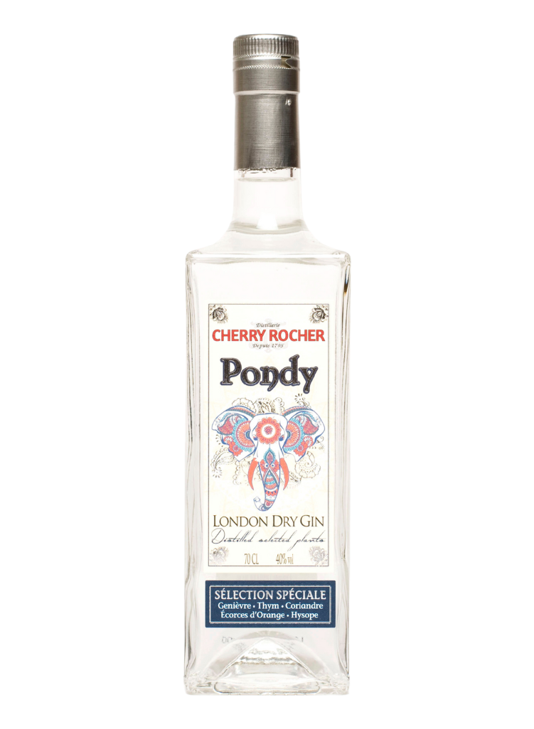 Gin London Dry Pondy, Distillerie Cherry Rocher