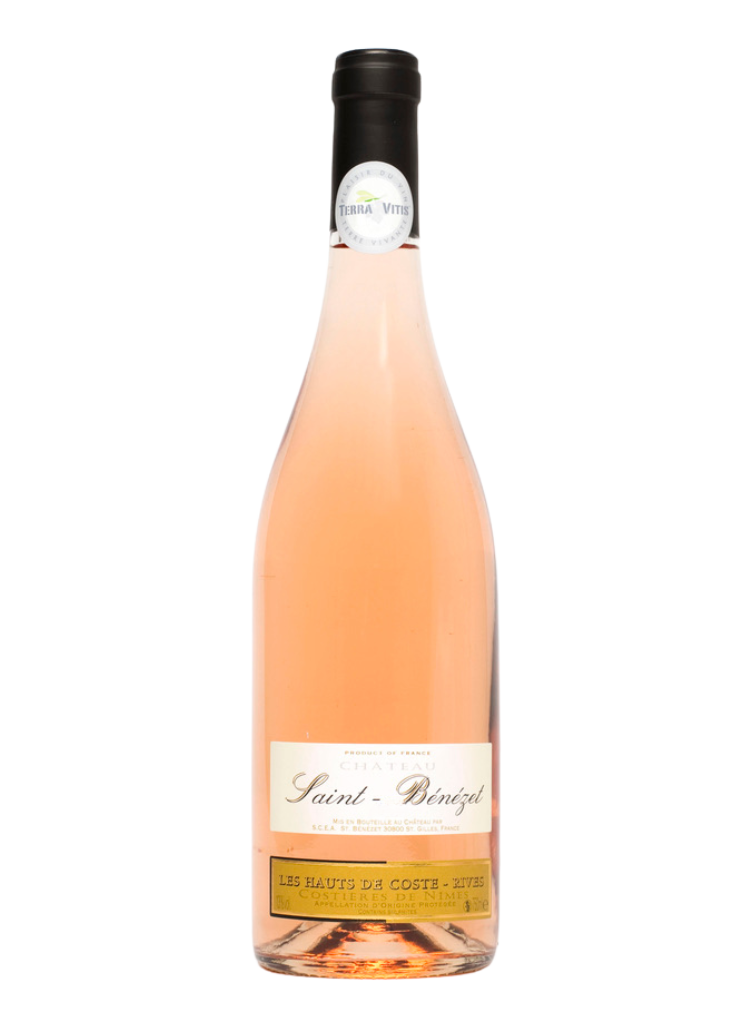 Costières de Nîmes AOP Les Hauts de Coste-Rives Rosé, Château Saint-Bénézet